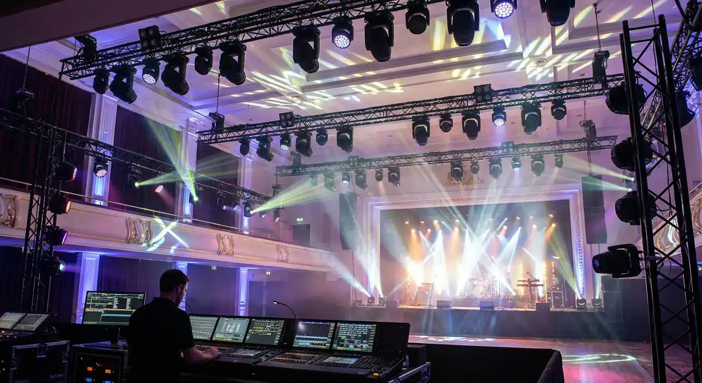 instalasi stage lighting profesional